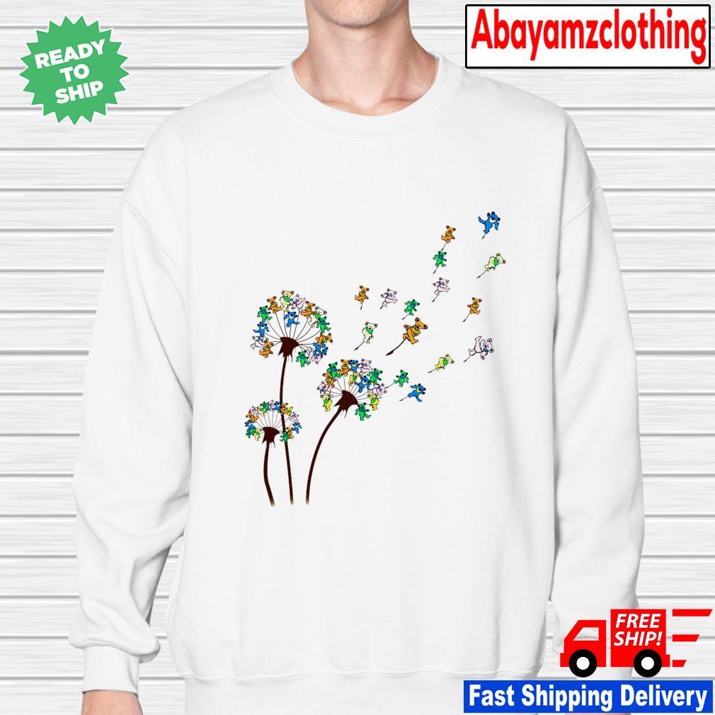 Official Grateful Dead Bears And Flowers T-shirt,Sweater, Hoodie, And Long  Sleeved, Ladies, Tank Top