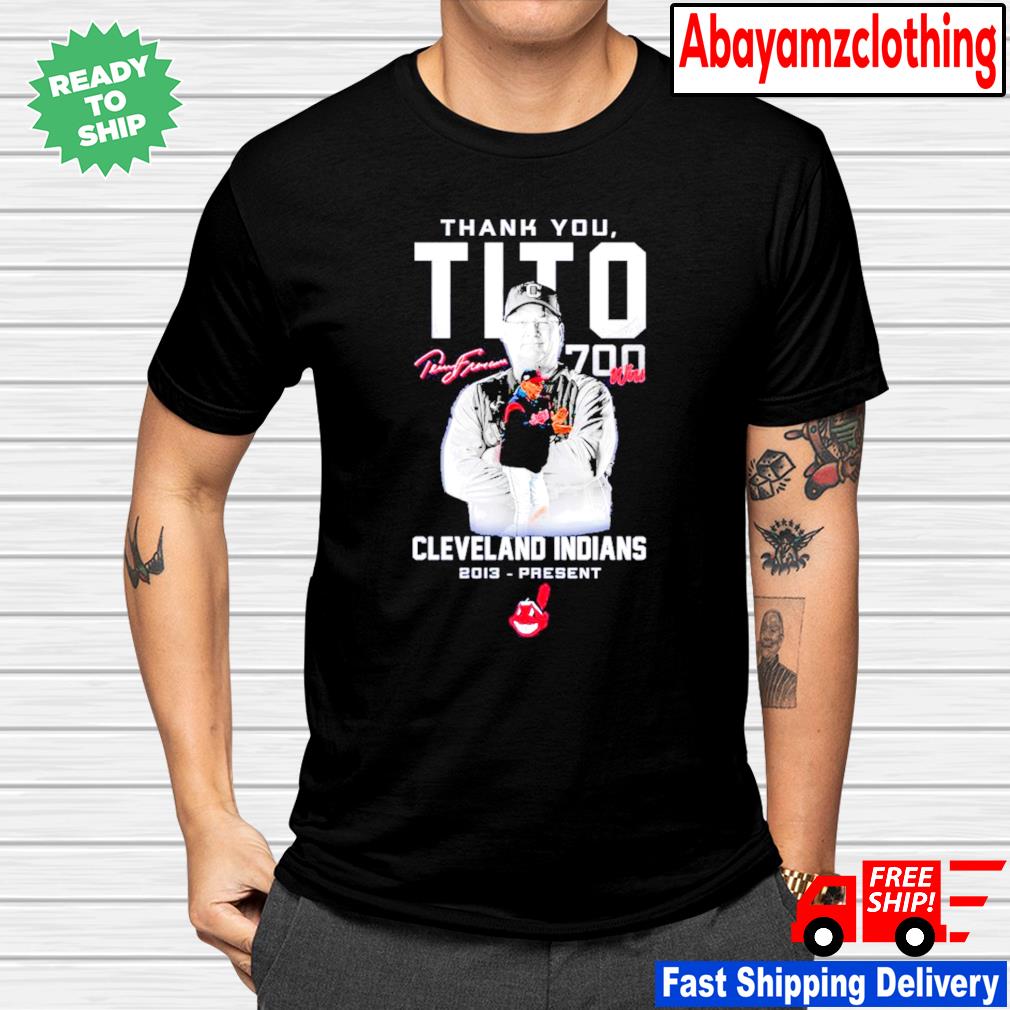 Thank You Tito 700 Wins In Cleveland Indians Signature Shirt, hoodie,  longsleeve, sweatshirt, v-neck tee