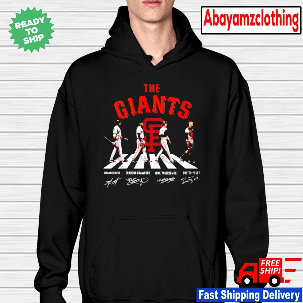 The San Francisco Giants Abbey Road signatures shirt, hoodie