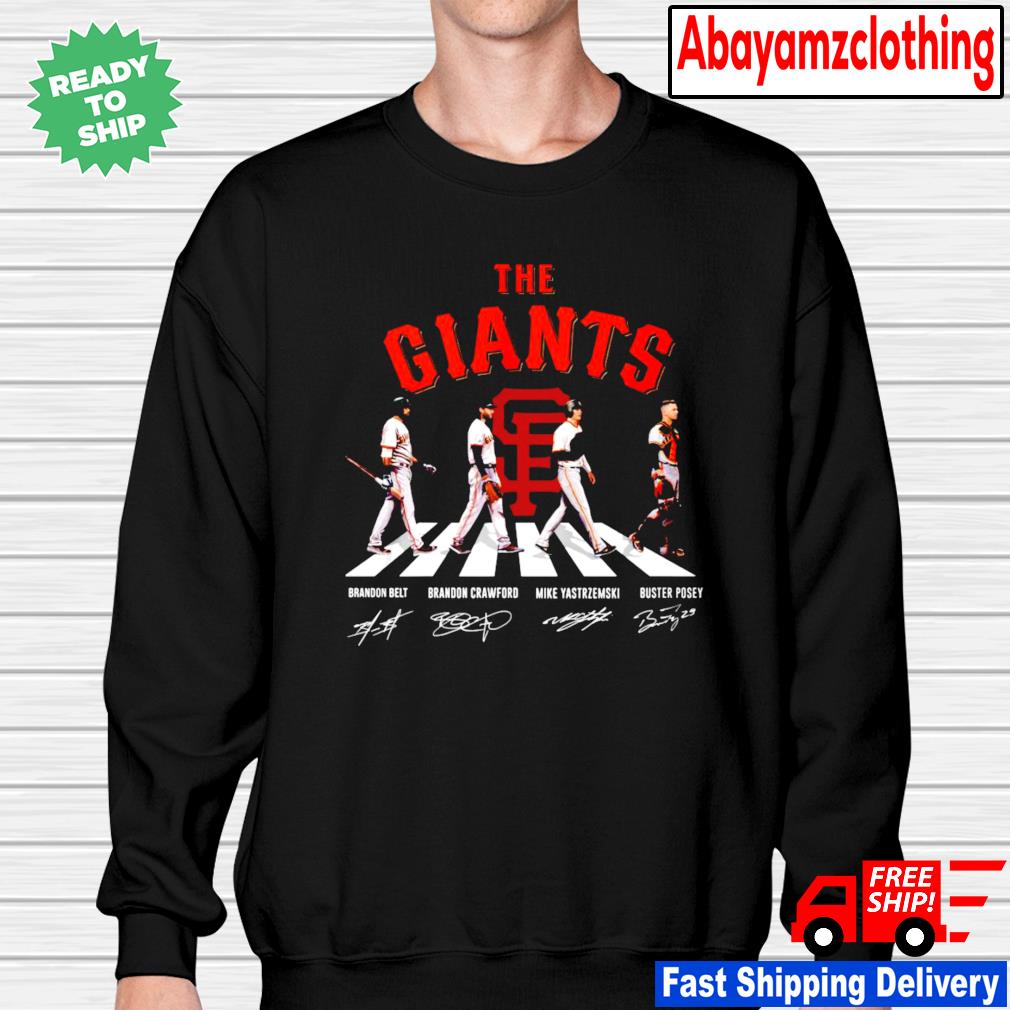 The Giants Abbey Road San Francisco Giants Signatures Shirt, The