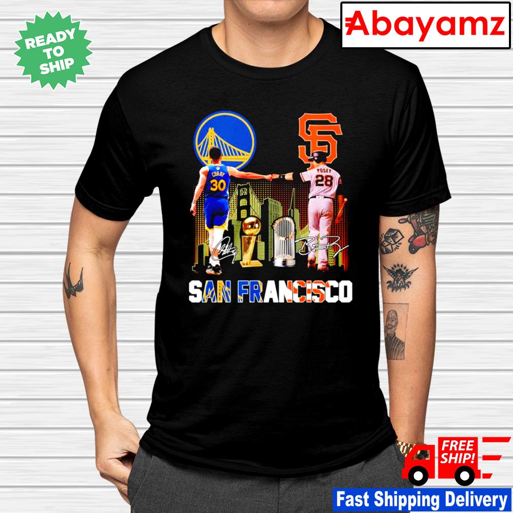 San Francisco Giants Golden State Warriors Stephen Curry and Posey  signatures shirt, hoodie, sweater, long sleeve and tank top