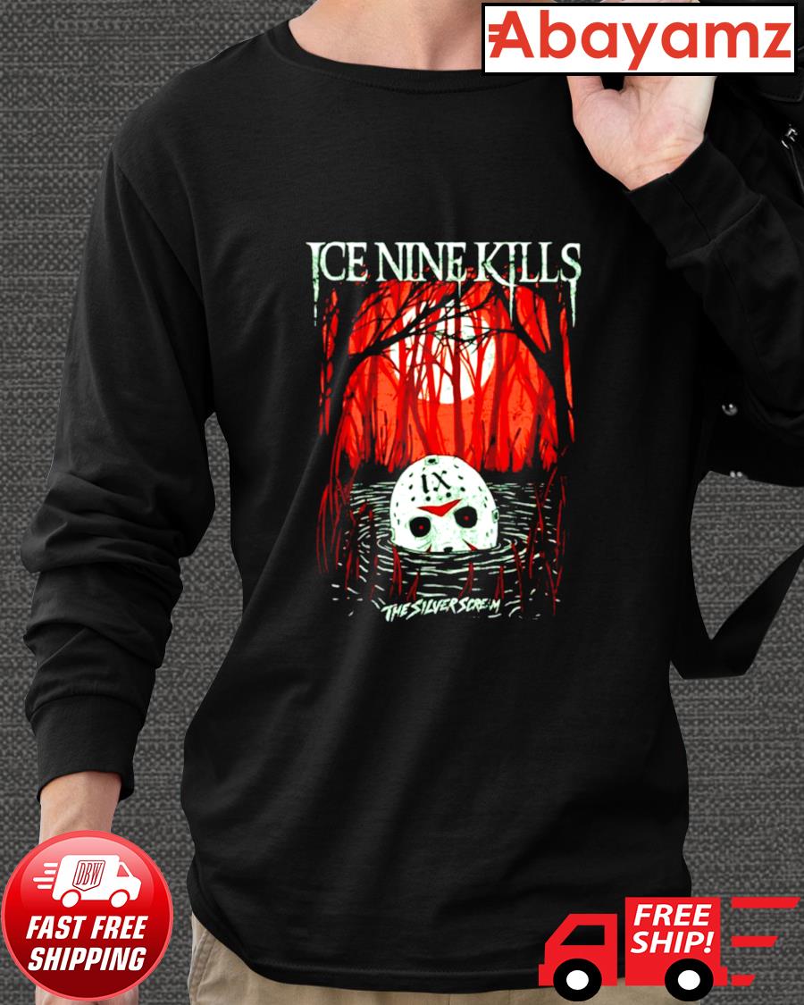 Ice Nine Kills The Silver Scream Men's Long Sleeve Black T-Shirt Size S to 3XL