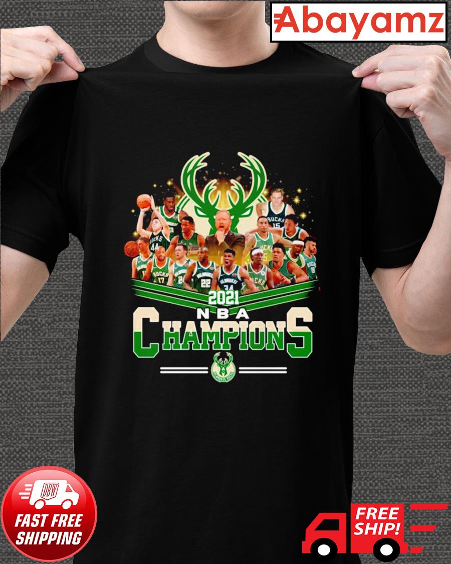 milwaukee bucks champion shirts