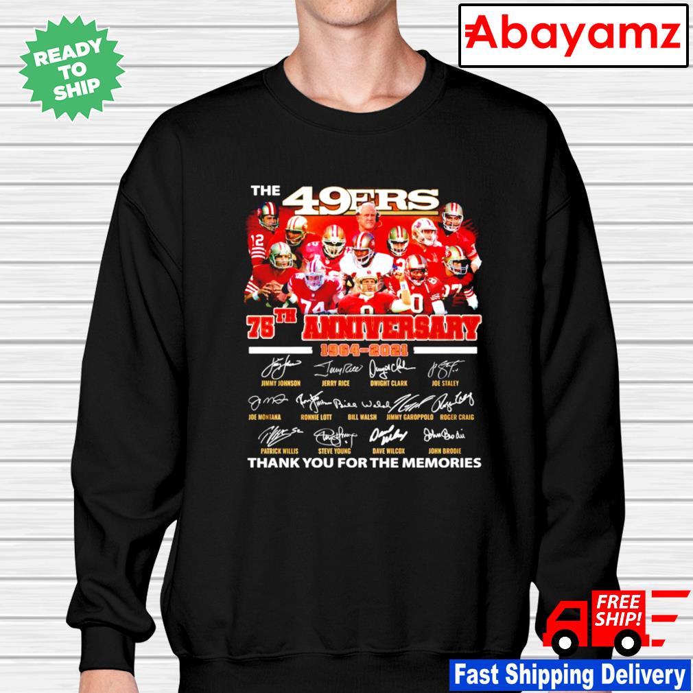 San Francisco 49ers 75Th Anniversary Shirt, hoodie, sweater, long sleeve  and tank top