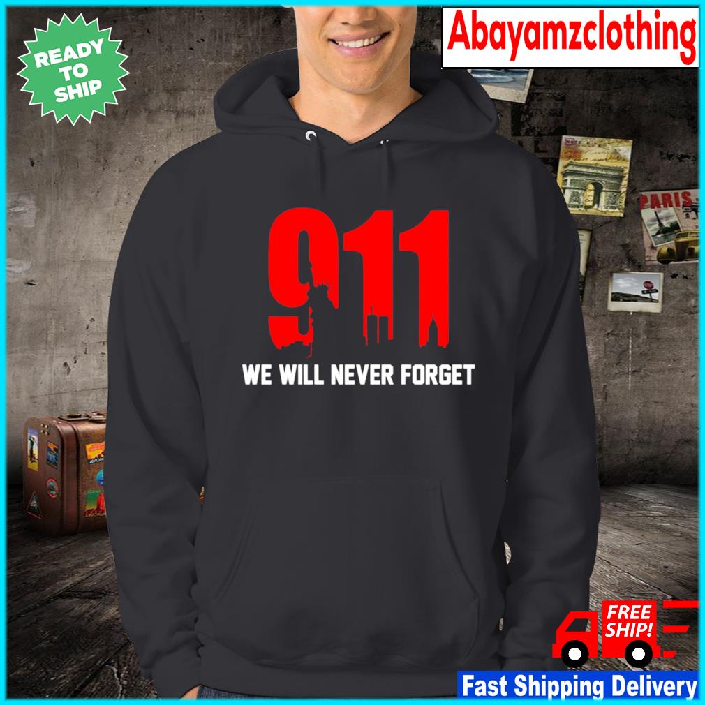 Fzjy Wnx Boys Short-Sleeved T-Shirt Crewneck We Will Never Forget 9-11 
