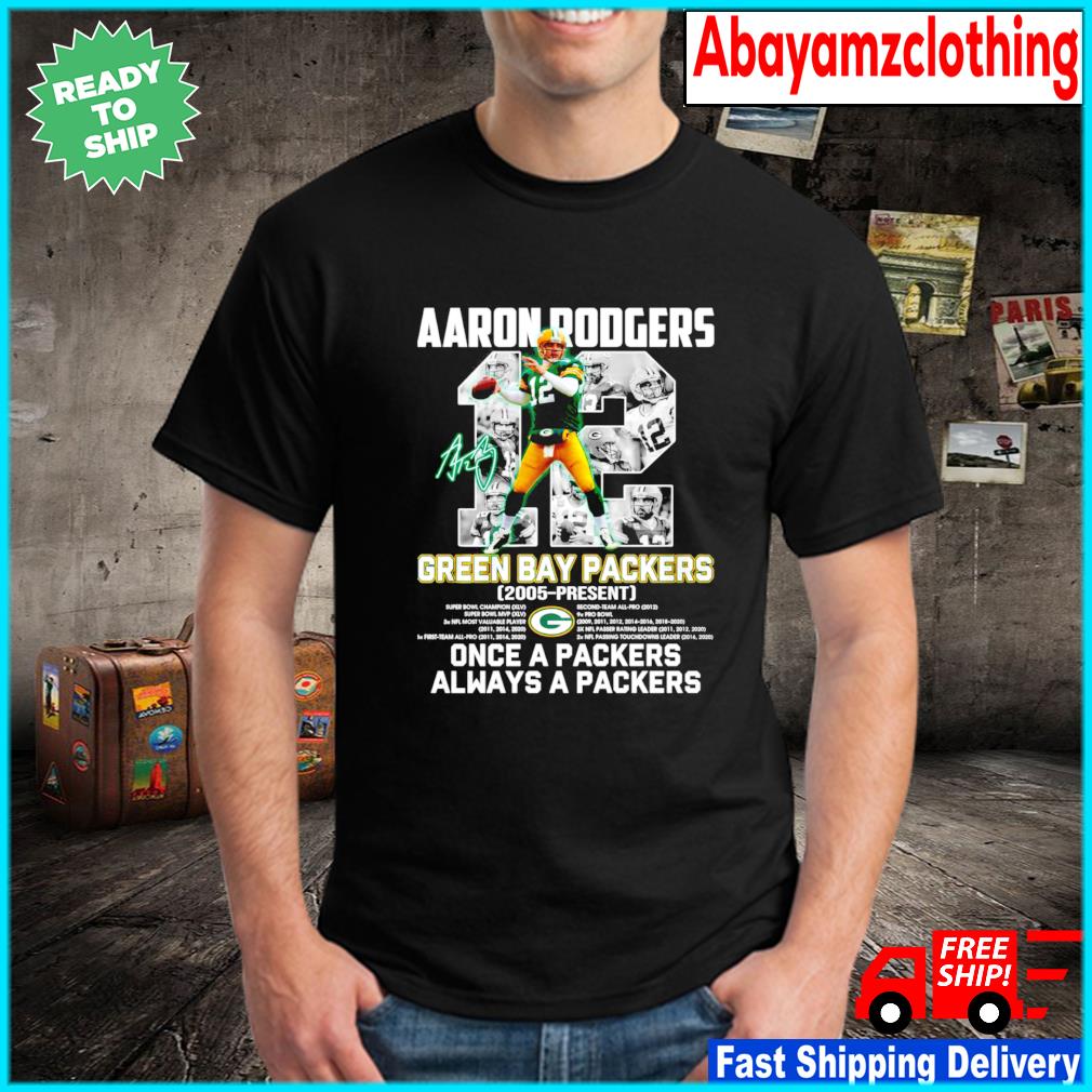 Aaron Rodgers Green Bay Packers signature t-shirt - Kingteeshop