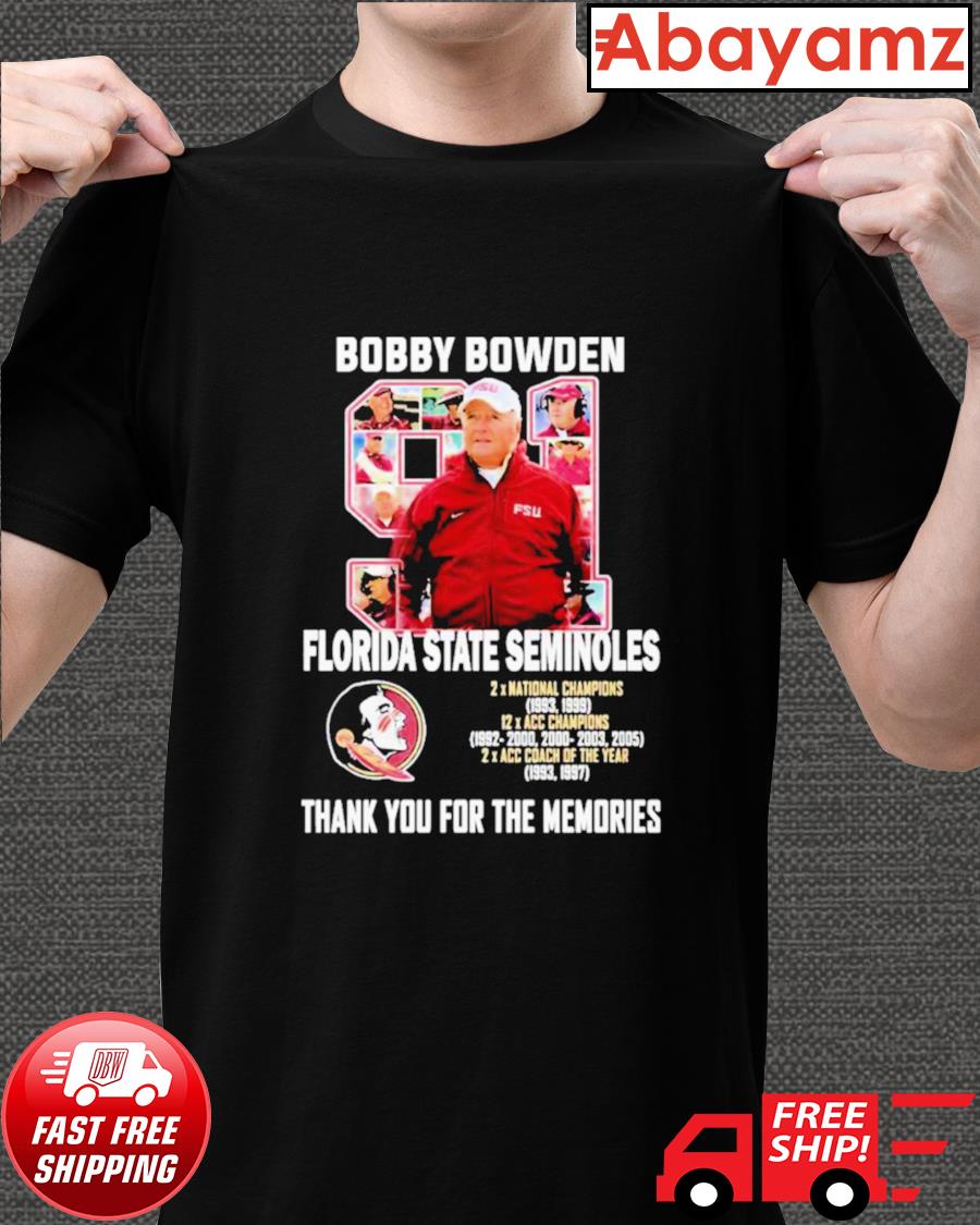 bobby bowden tshirts