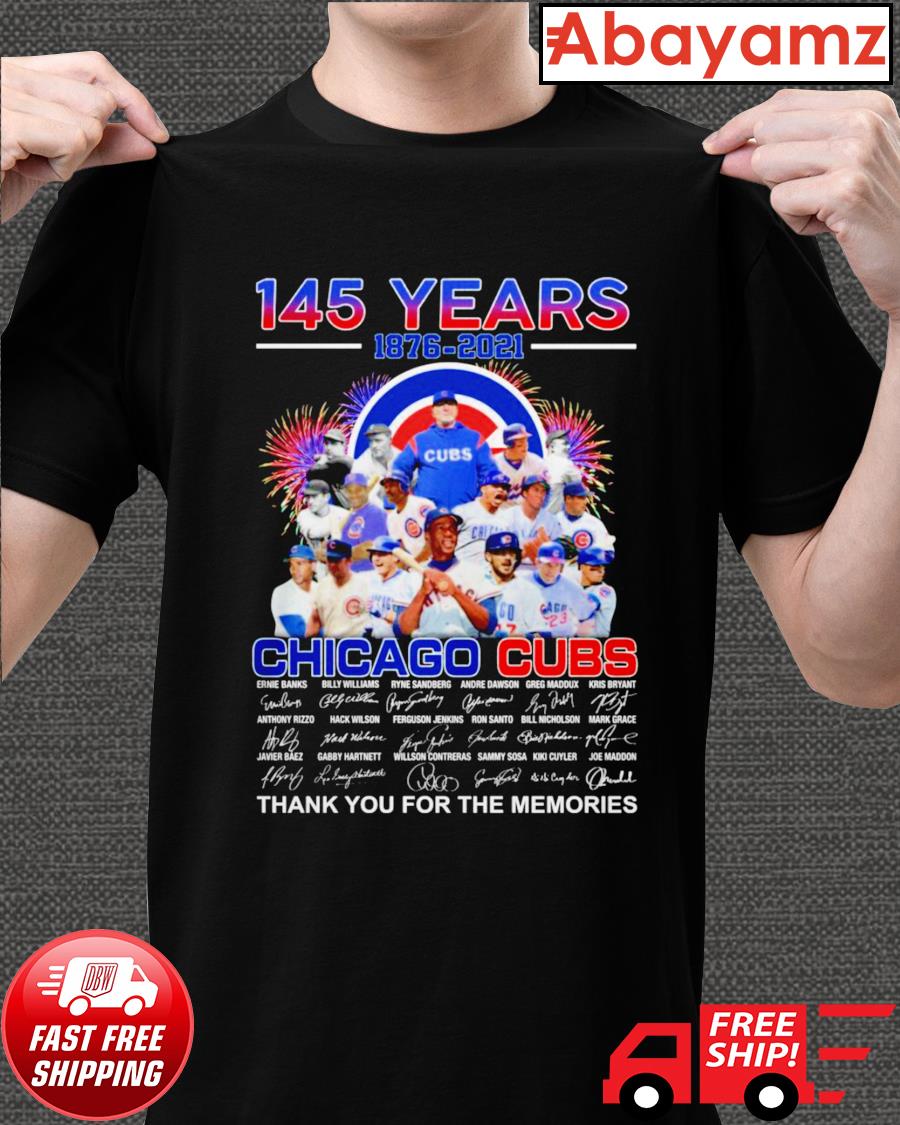 145 years of Chicago cubs baseball team 1876 - 2021 Shirt, Hoodie,  Sweatshirt - FridayStuff