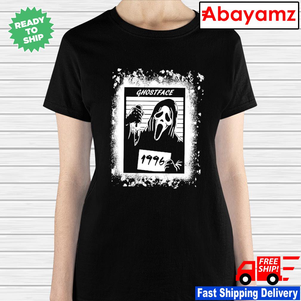 thumb hole sleeves horror pattern UNISEX top ghost face tee All over print Scream long sleeve t-shirt