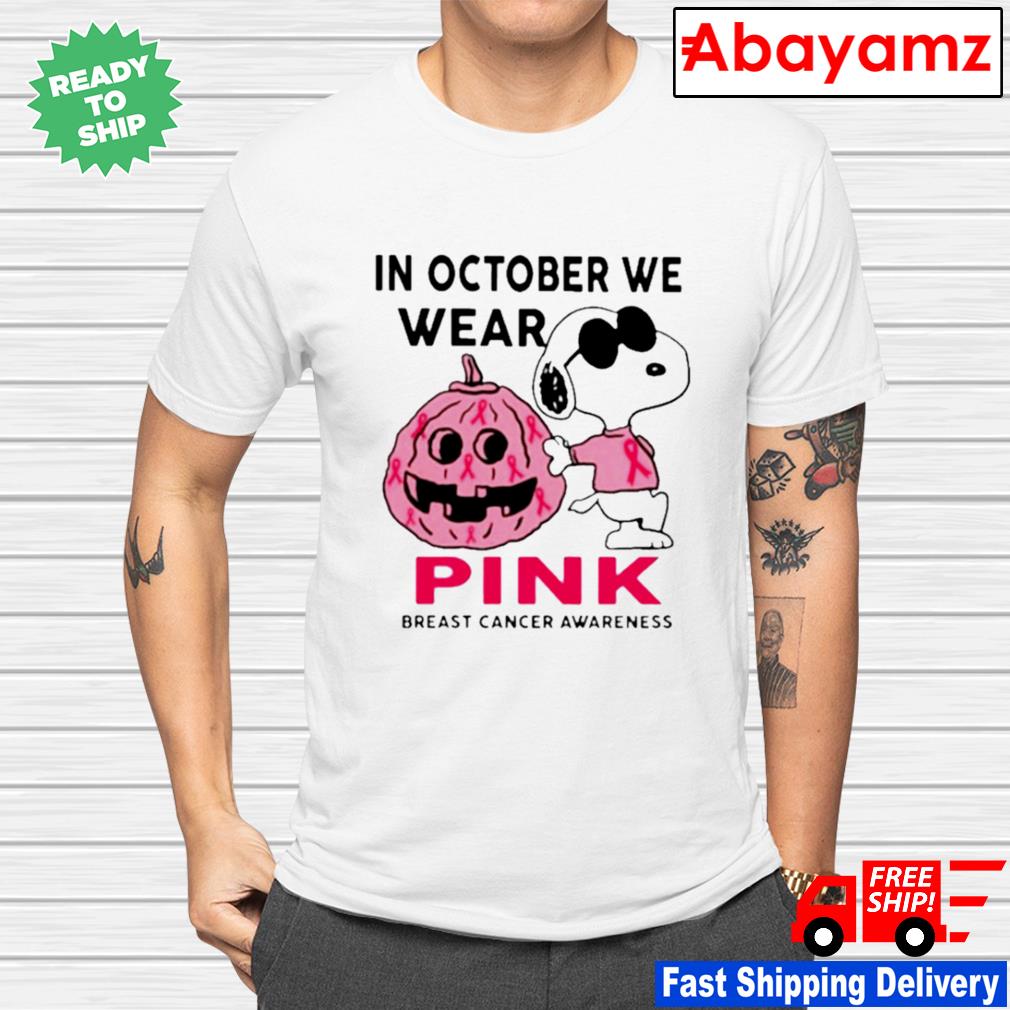 In October We Wear Pink Crewnecks Breast Cancer Awareness Sweatshirts 