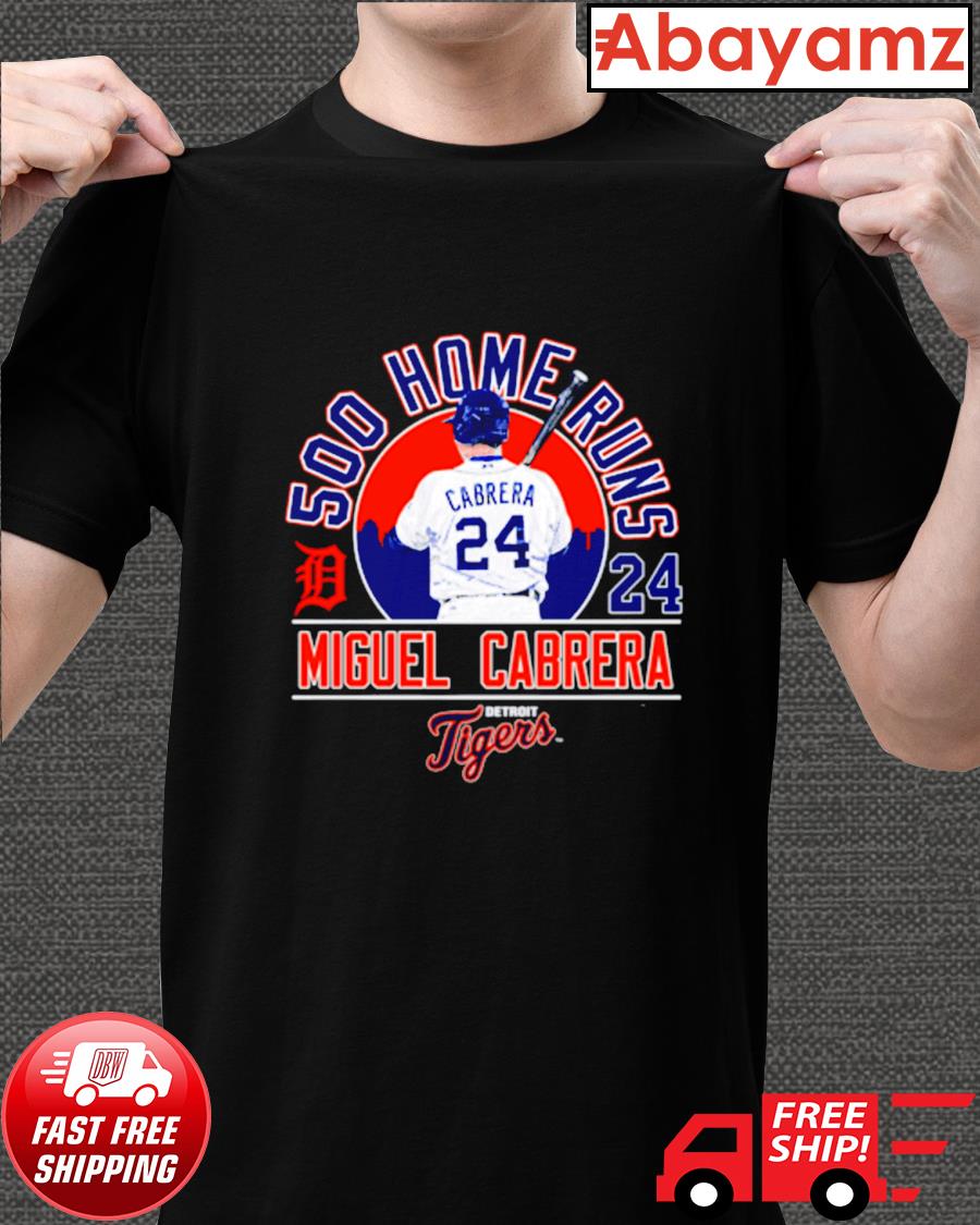 Miguel Cabrera 500 Home runs Detroit Tigers t-shirt - T-Shirt AT