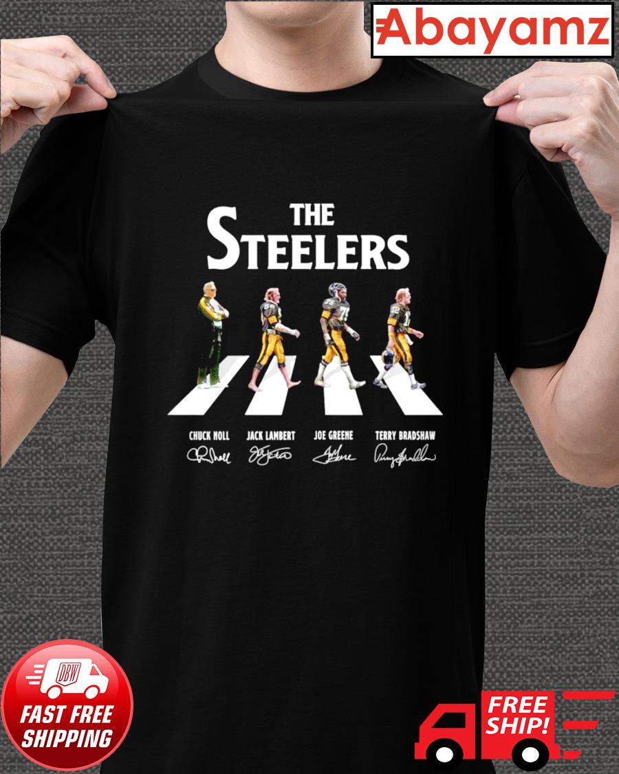 Pittsburgh Steelers Signatures de Walking Abbey Road T-Shirt