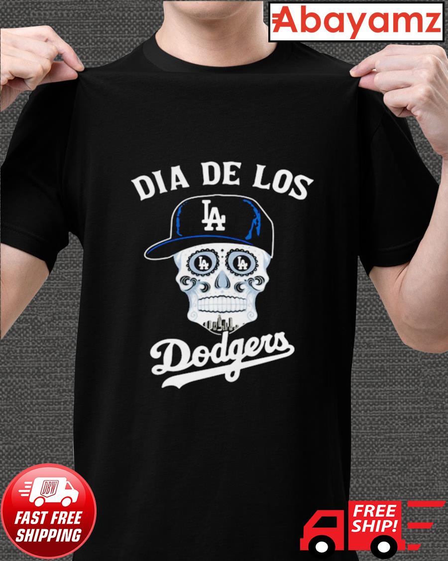 Los Angeles Dodgers skull dia de Los Dodgers shirt - Dalatshirt