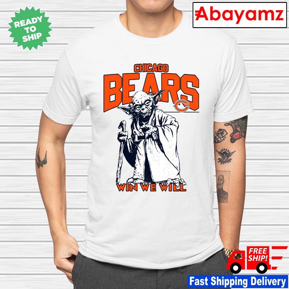 chicago bears star wars shirt