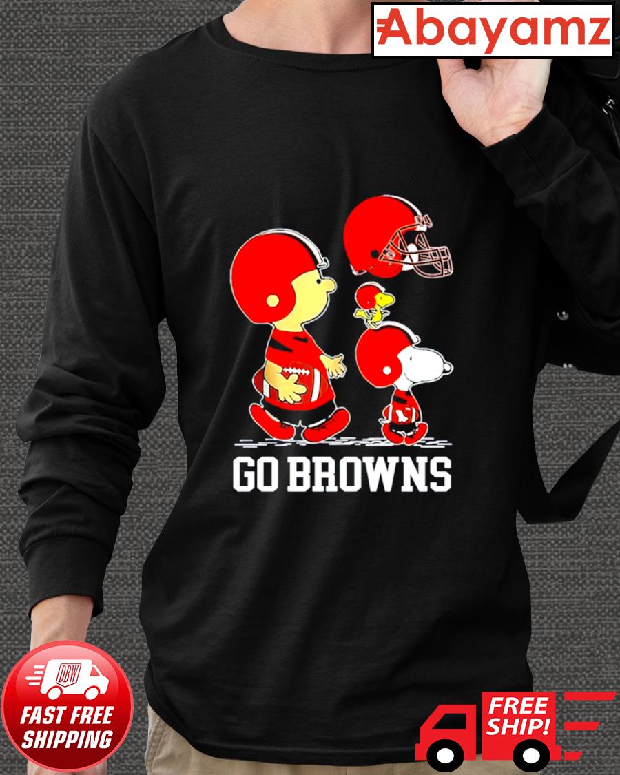 Cleveland Browns Peanuts Characters Go Browns shirt, hoodie, sweater, long  sleeve and tank top