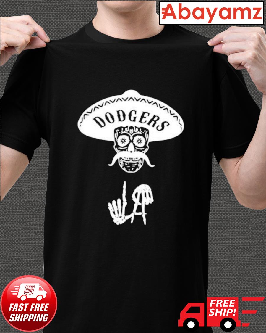dodgers skull shirt