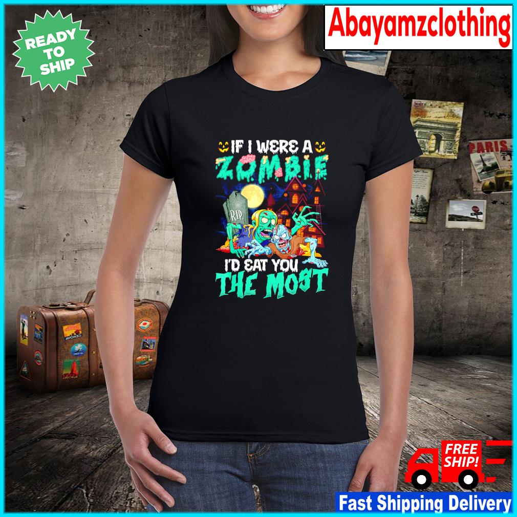 Mad Over Shirts If I Become A Zombie Ill Eat You Last Unisex Premium Tank Top