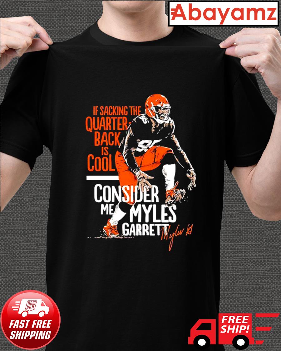 FREE shipping Sack Master Myles Garrett Cleveland Browns shirt