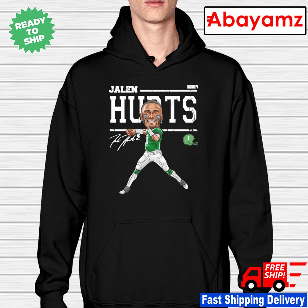 Philadelphia Eagles Jalen Hurts cartoon signature shirt, hoodie, sweater  and v-neck t-shirt