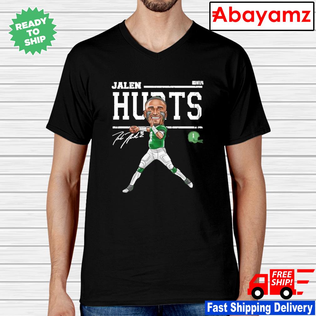 Philadelphia Eagles Jalen Hurts cartoon signature shirt, hoodie