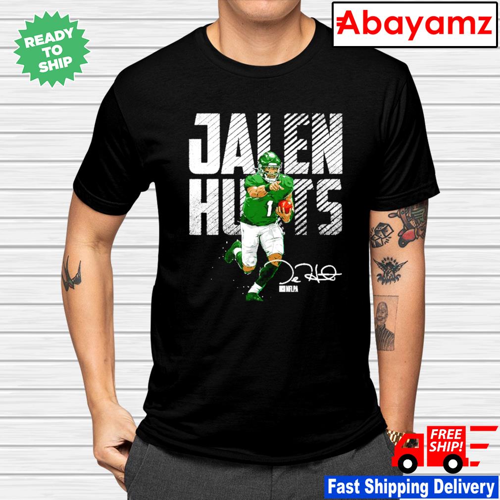 Philadelphia Eagles Jalen Hurts cartoon signature shirt, hoodie, sweater  and v-neck t-shirt