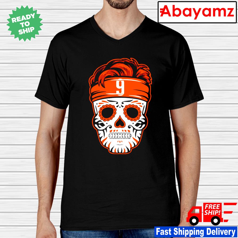 Joe Burrow Sugar Skull Cincinnati Bengals shirt, hoodie, sweater, long  sleeve and tank top