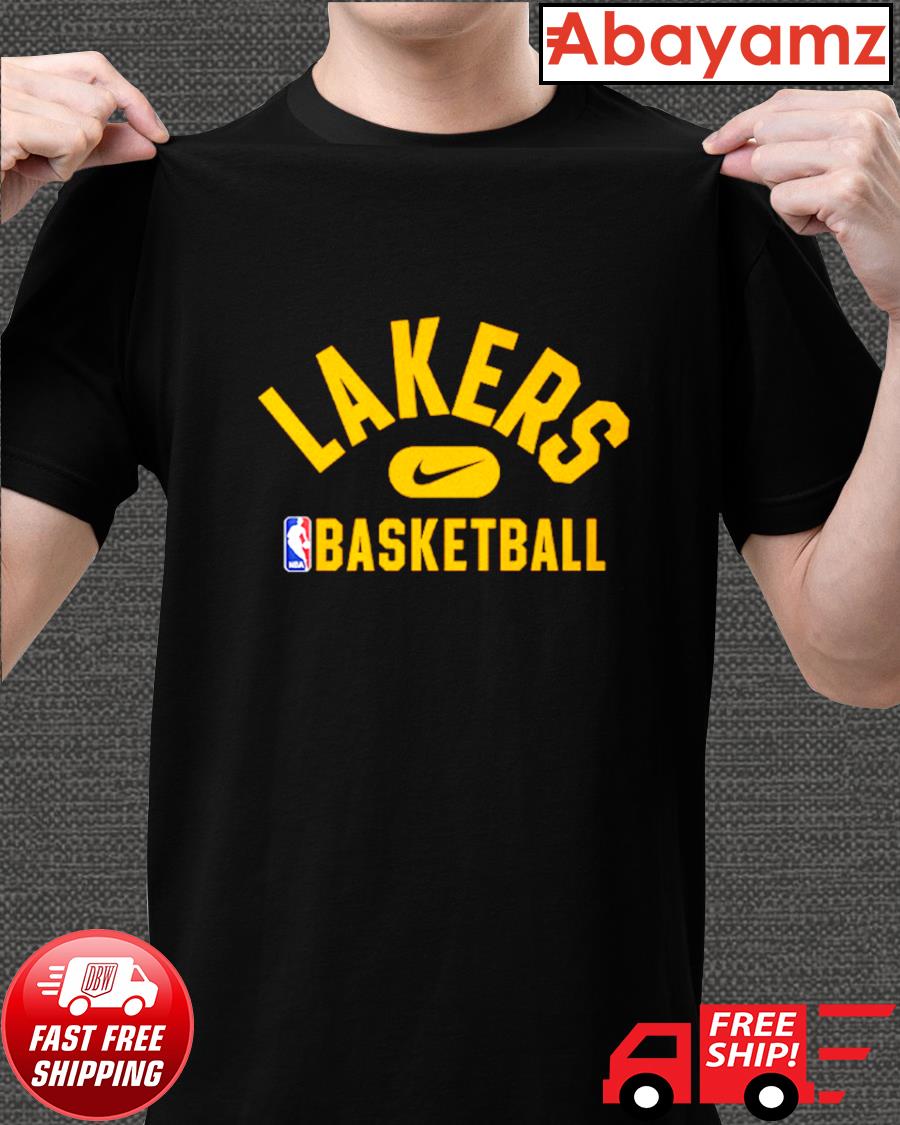 Official nike NBA Los Angeles Lakers Basketball tee shirt, hoodie, sweater, long  sleeve and tank top