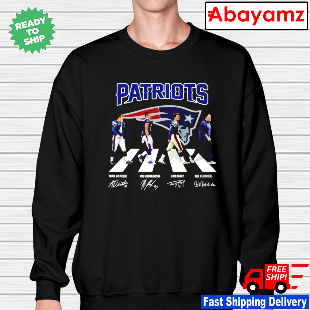 New England Patriots Abbey Road signatures shirt, hoodie, sweater, long  sleeve and tank top