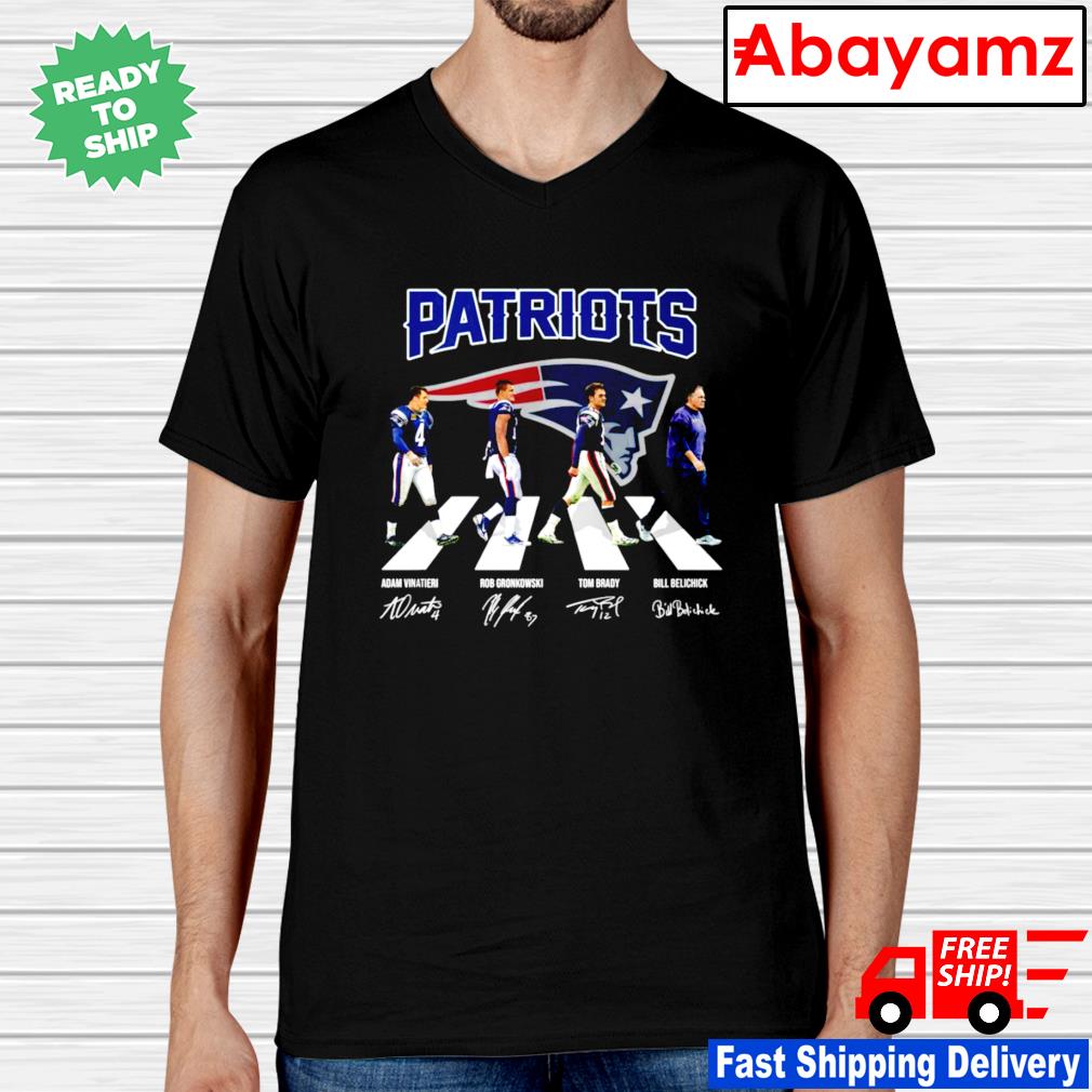 New England Patriots Abbey Road signatures shirt, hoodie, sweater, long  sleeve and tank top