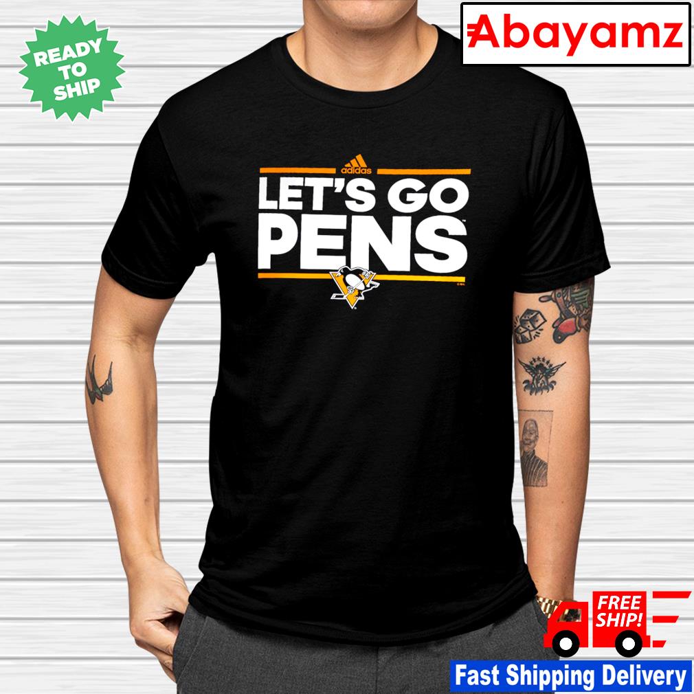 Pittsburgh Penguins Adidas Dassler Creator let's go pens shirt