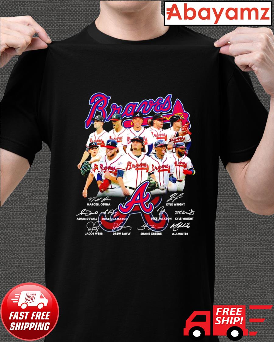 Atlanta Braves Premium Baseball Jersey Signatures T-shirt,Sweater, Hoodie,  And Long Sleeved, Ladies, Tank Top