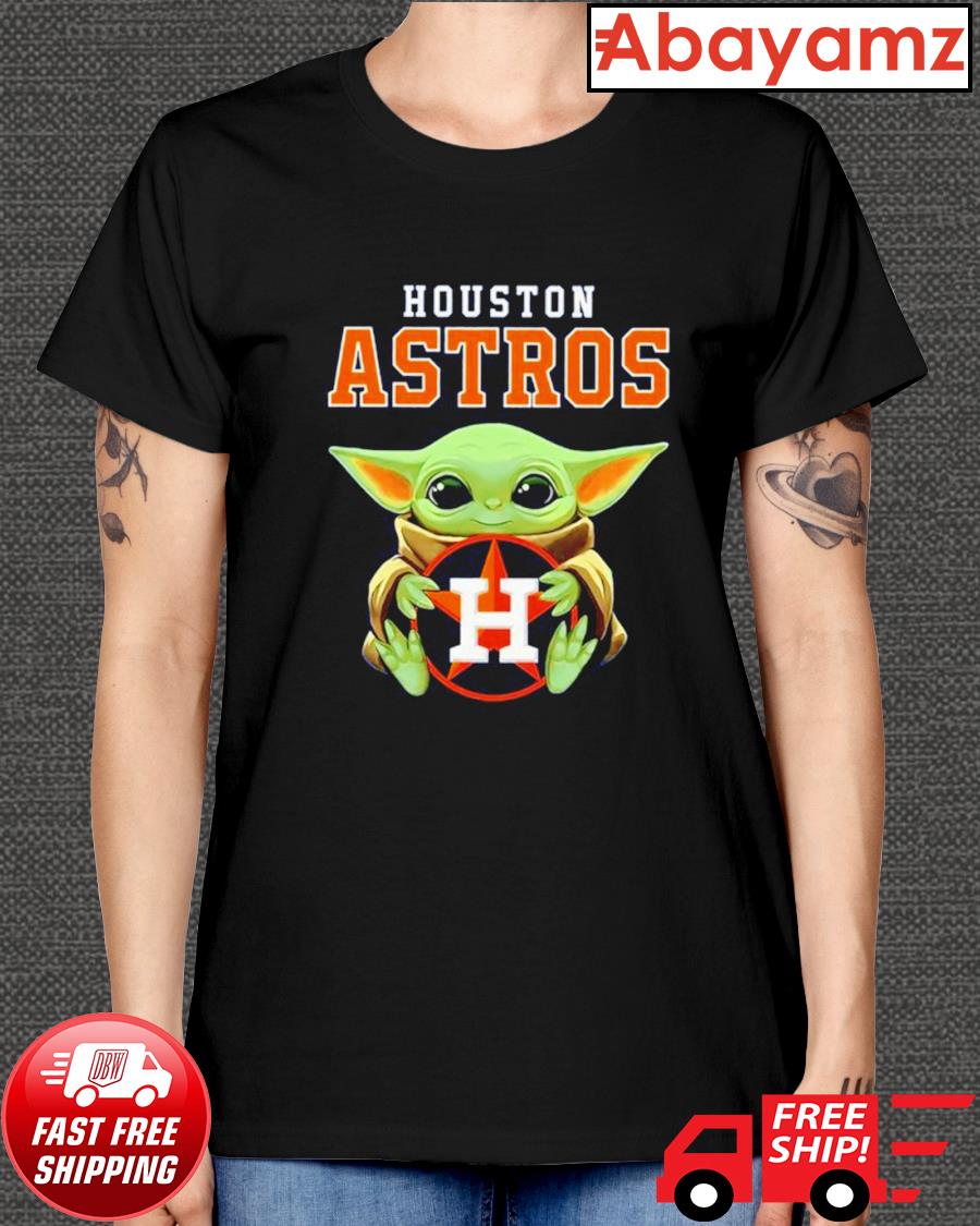 Baby Yoda loves Houston Astros shirt, hoodie, sweater, long sleeve