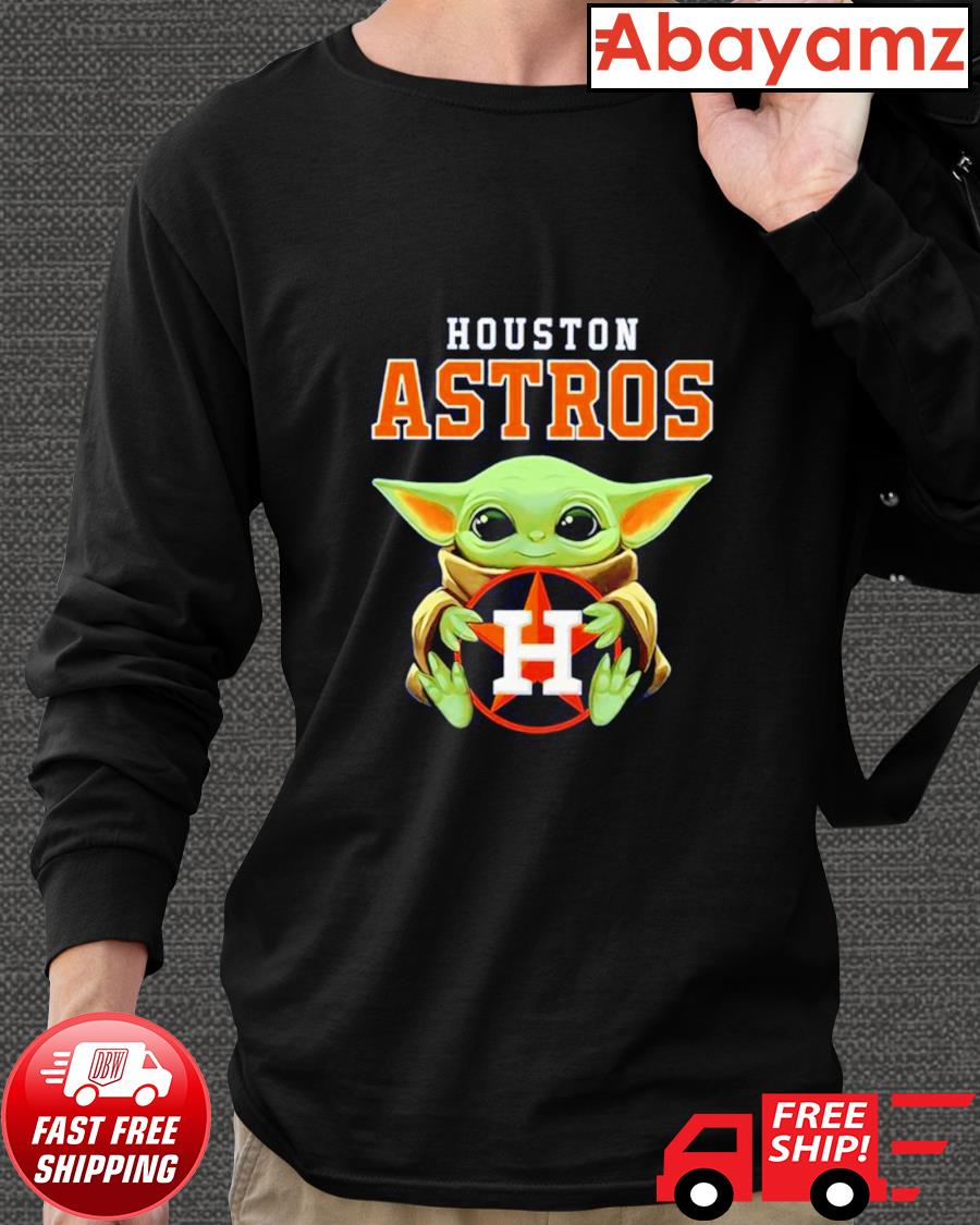 Baby Yoda loves Houston Astros shirt, hoodie, sweater, long sleeve
