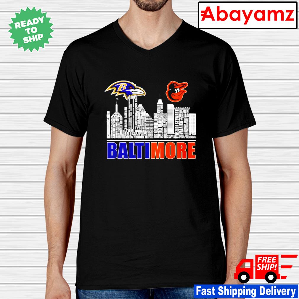 Baltimore city Baltimore Orioles and Baltimore Ravens shirt, hoodie,  sweater and v-neck t-shirt