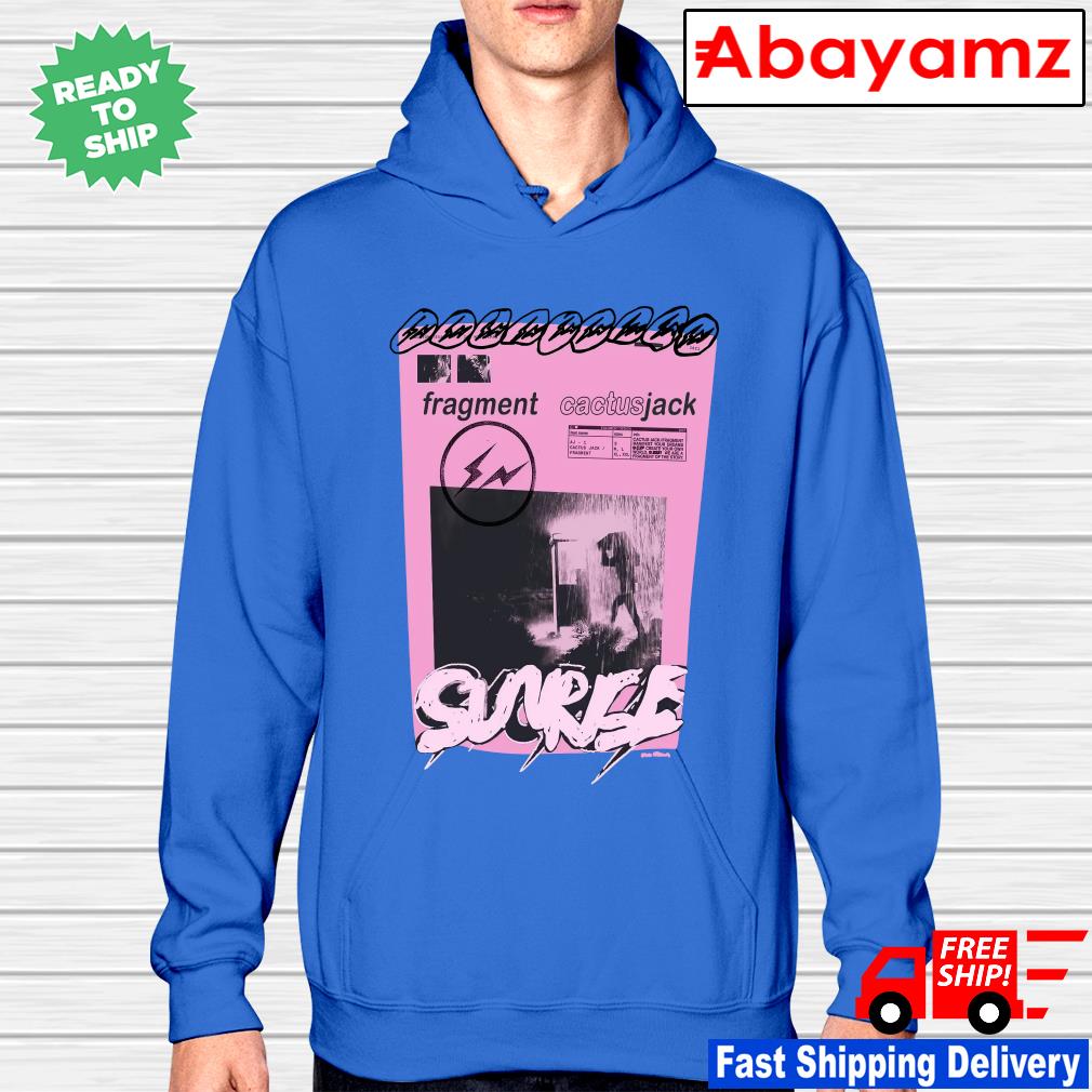 Cactus Jack for fragment pink sunrise Blue T-shirt, hoodie, sweater, long  sleeve and tank top