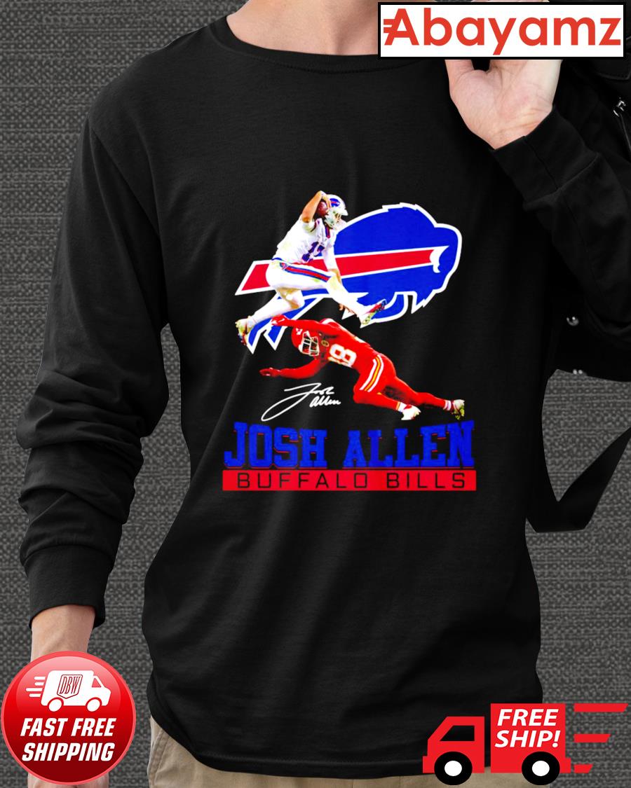 Buffalo Bills Josh Allen Text Long sleeve shirt