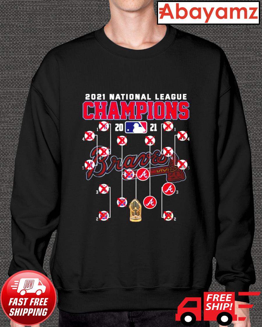 Atlanta Braves National League Champions Team Baseball T-Shirt,Sweater,  Hoodie, And Long Sleeved, Ladies, Tank Top