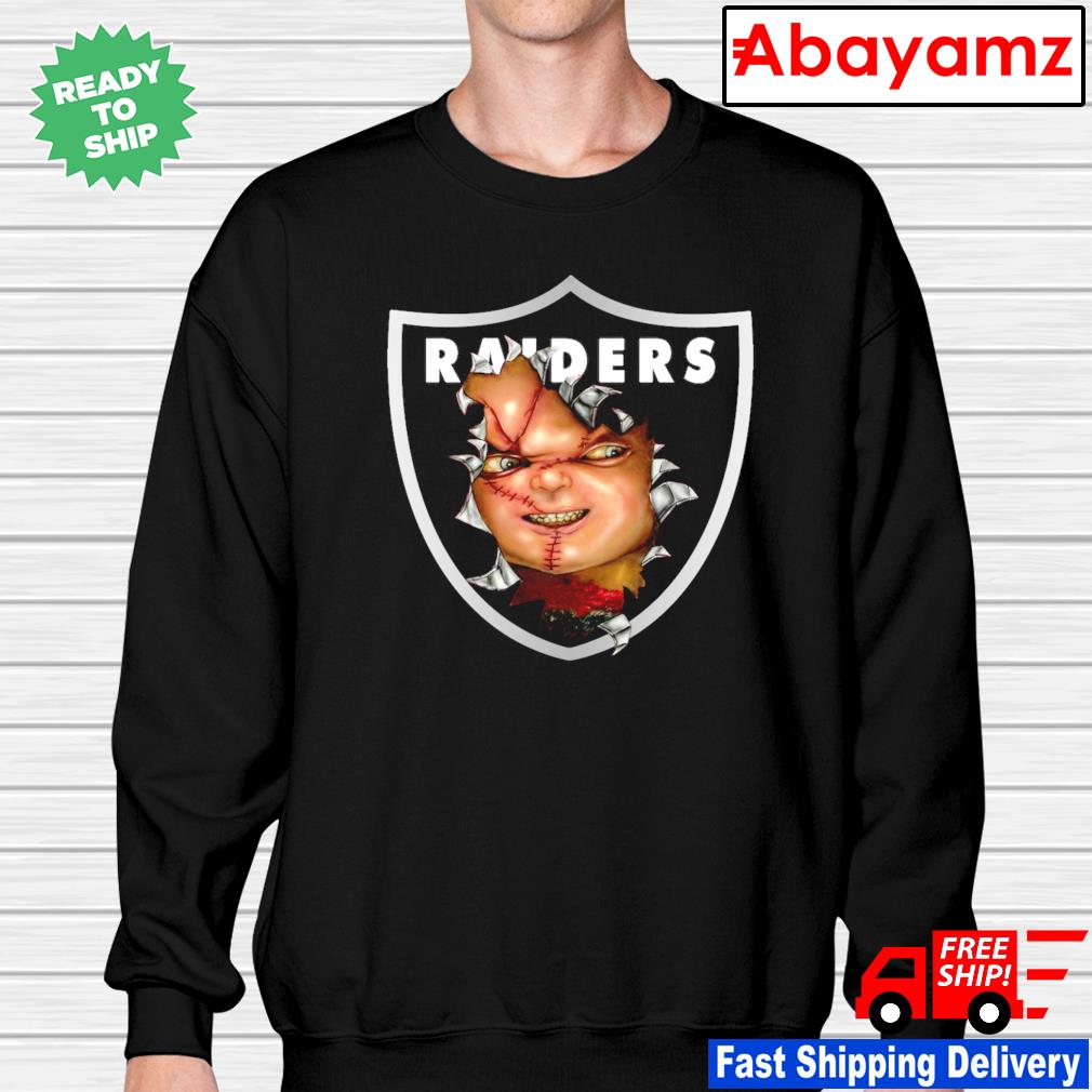 Oakland raiders chucky logo shirt, hoodie, sweater, long sleeve and tank top