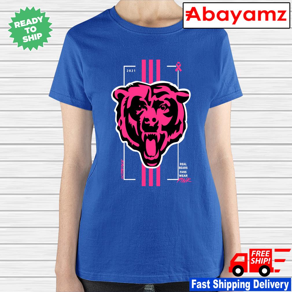 Top real Chicago Bears fans wear pink shirt