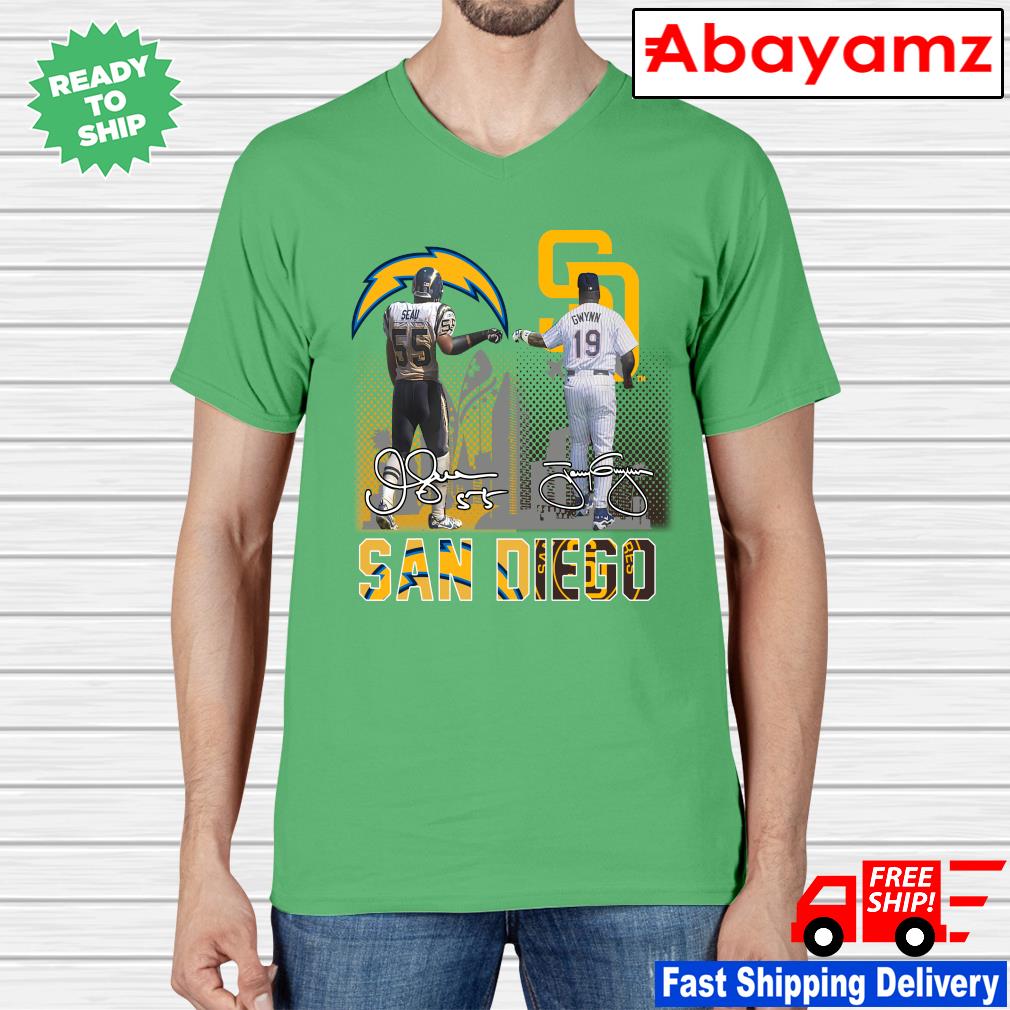 Junior Seau and Tony Gwynn San Diego signatures shirt, hoodie, sweater,  long sleeve and tank top