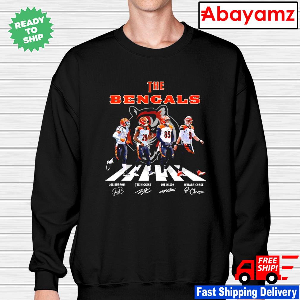 Cincinnati Bengals The Bengals Abbey Road signatures t-shirt, hoodie,  sweater, long sleeve and tank top