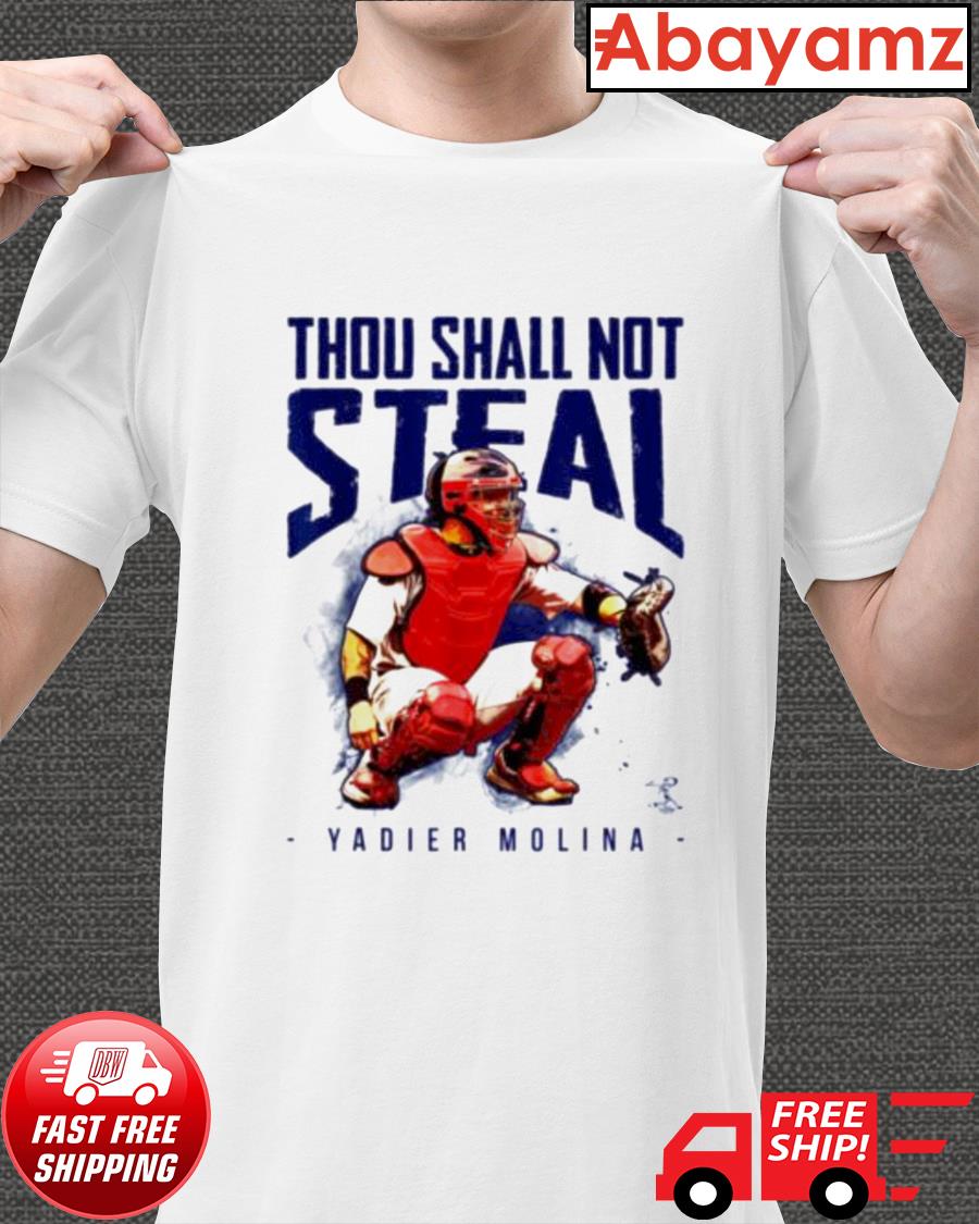 Yadier Molina - Thou Shall Not Steal Unisex Jersey Tee - Designed