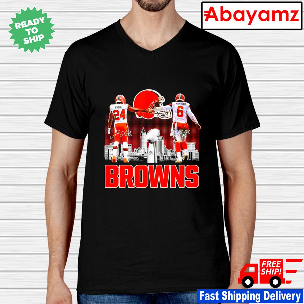 Cleveland Browns Nick Chubb and Baker Mayfield signature shirt