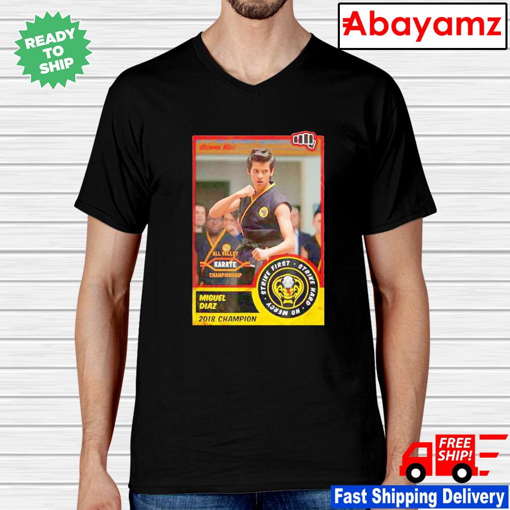 Cobra Kai Miguel Card Short Sleeve Shirt | Action Fiction | T-Shirt