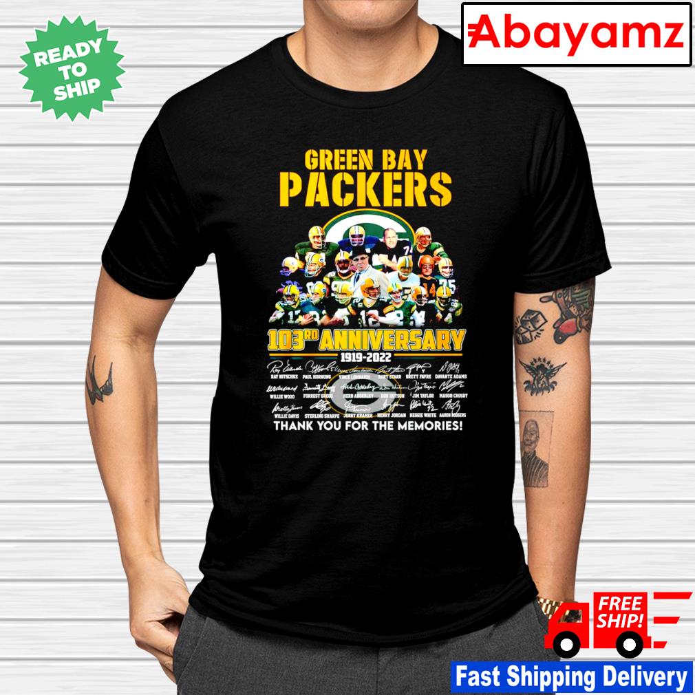 Green Bay Packers 103rd anniversary tshirt