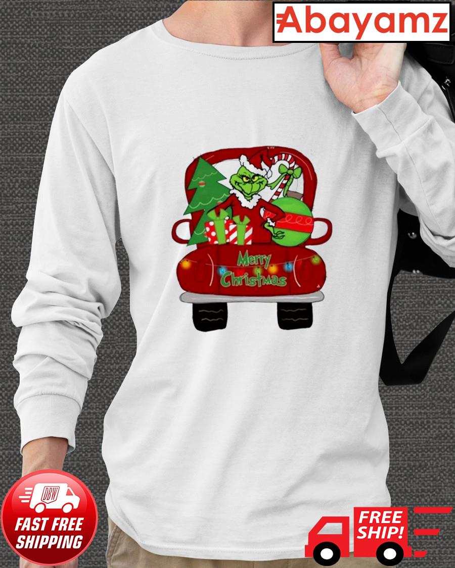 Merry Christmas Grinch Truck Graphic Shirt