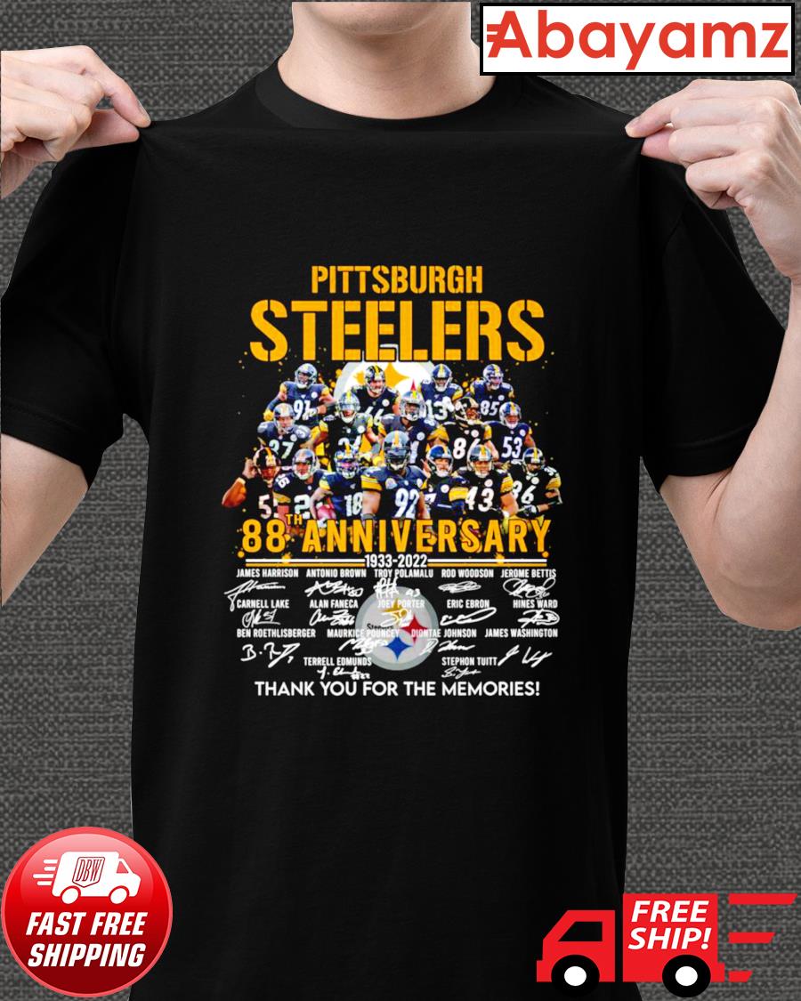 Pittsburgh Steelers National Football League team signature gift t-shirt S-5X...