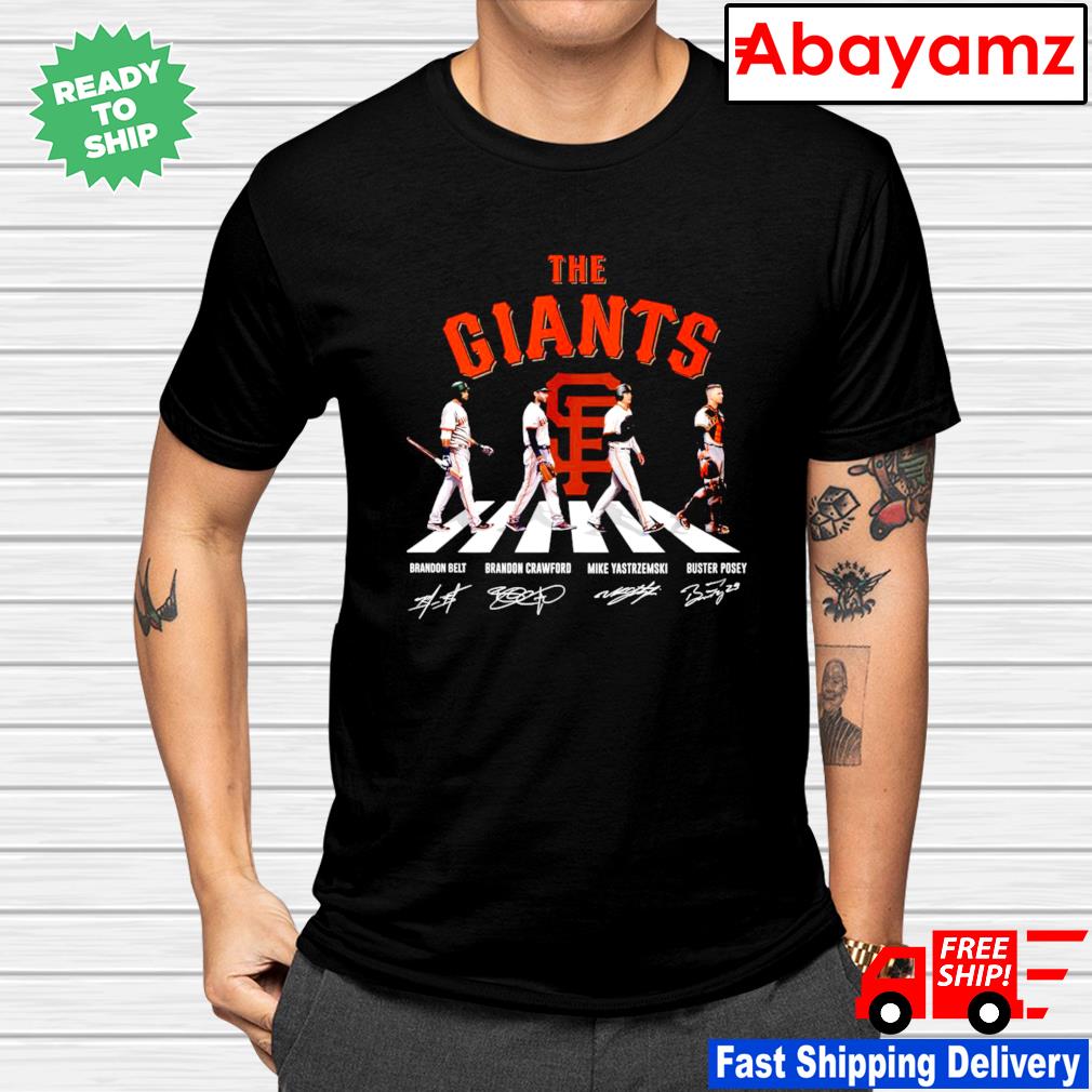 The Giants Abbey Road San Francisco Giants Signatures t-shirt by