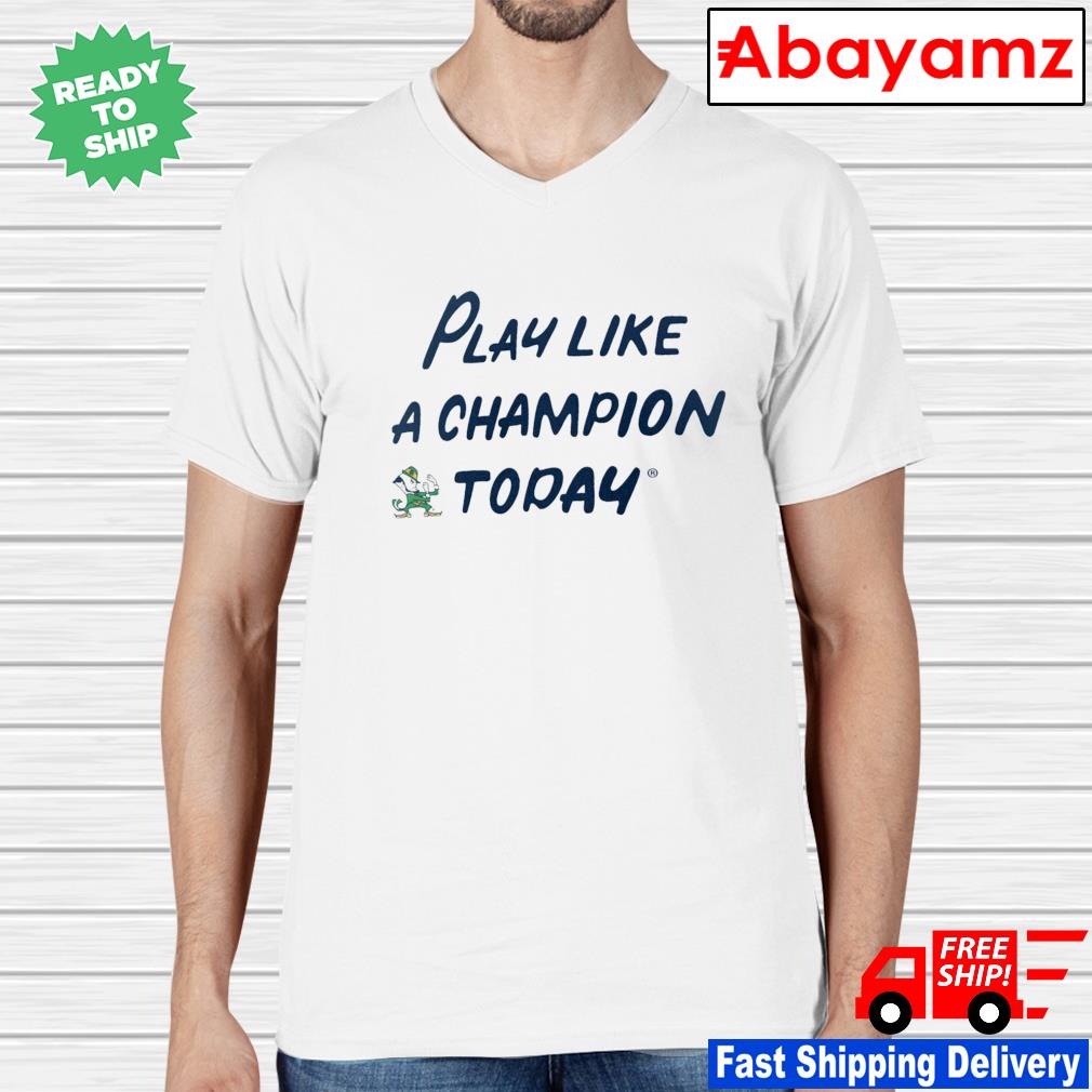 notre dame play like a champion t shirt