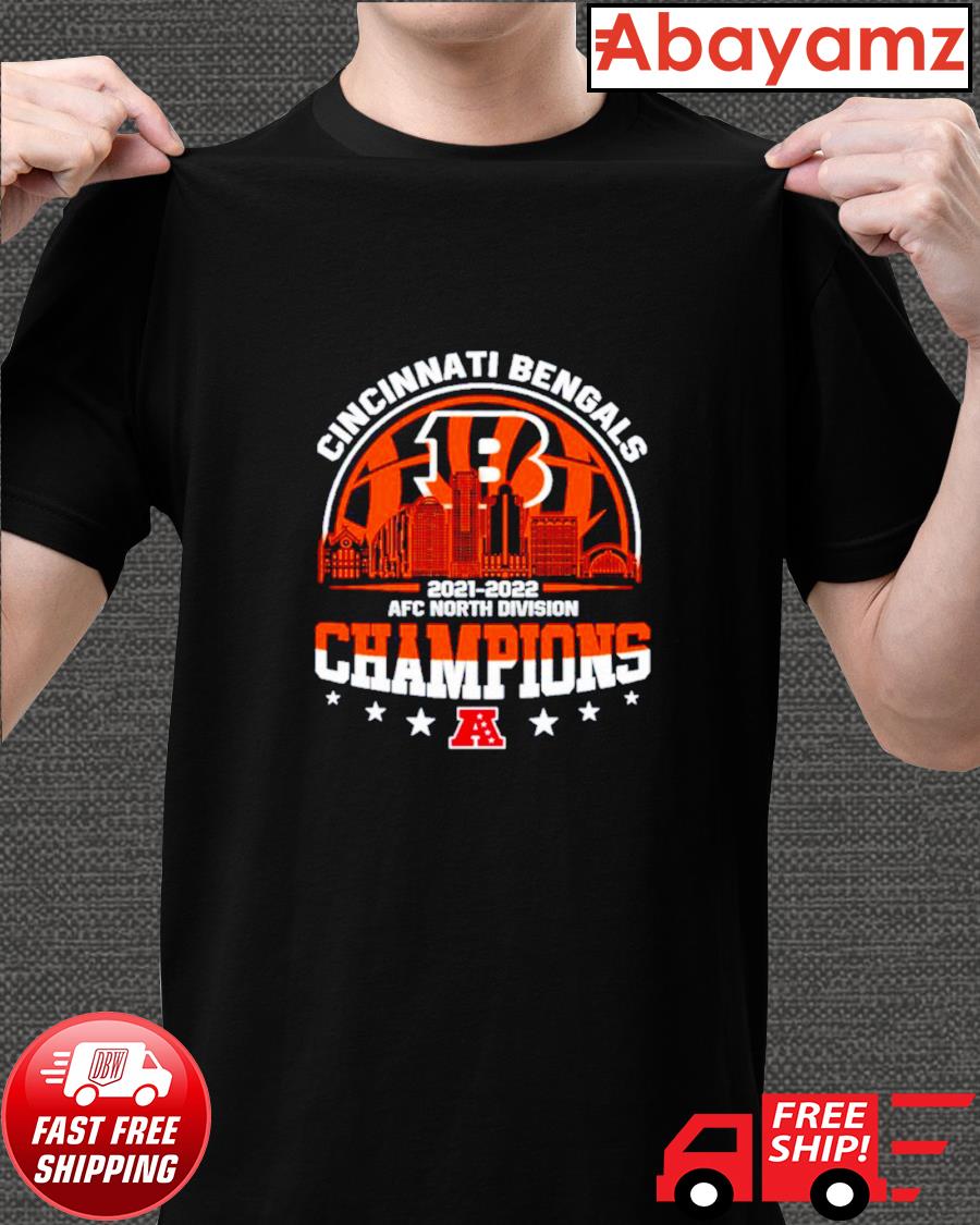 2021 2022 AFC North Champions Cincinnati Bengals T-shirt